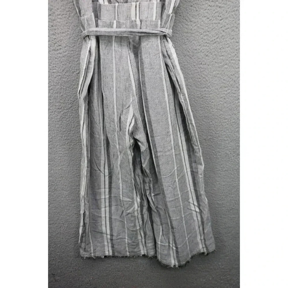 Cloth and Stone Anthropologie Linen Blend Wide Leg Jumpsuit-Size Small-Open Back - Picture 10 of 10